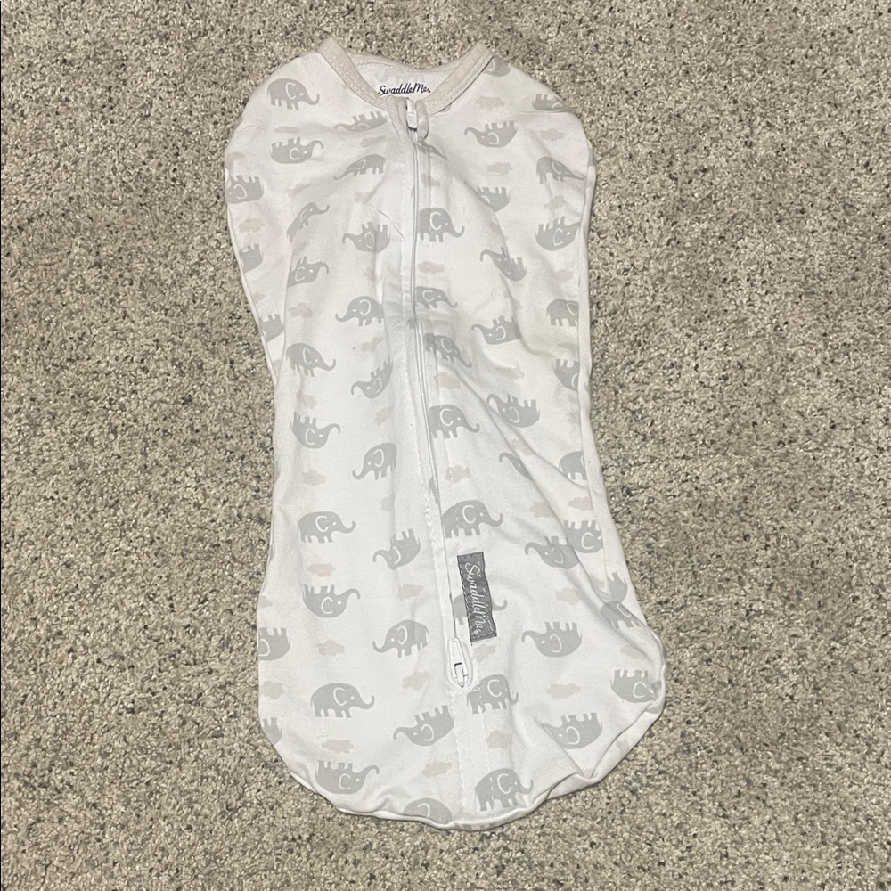 SwaddleMe Gray and White Elephant Swaddle